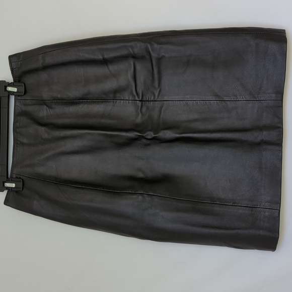 Wilsons Leather Dresses & Skirts - WILSON'S LEATHER | Vintage 100% Leather Pencil Midi Skirt, Black